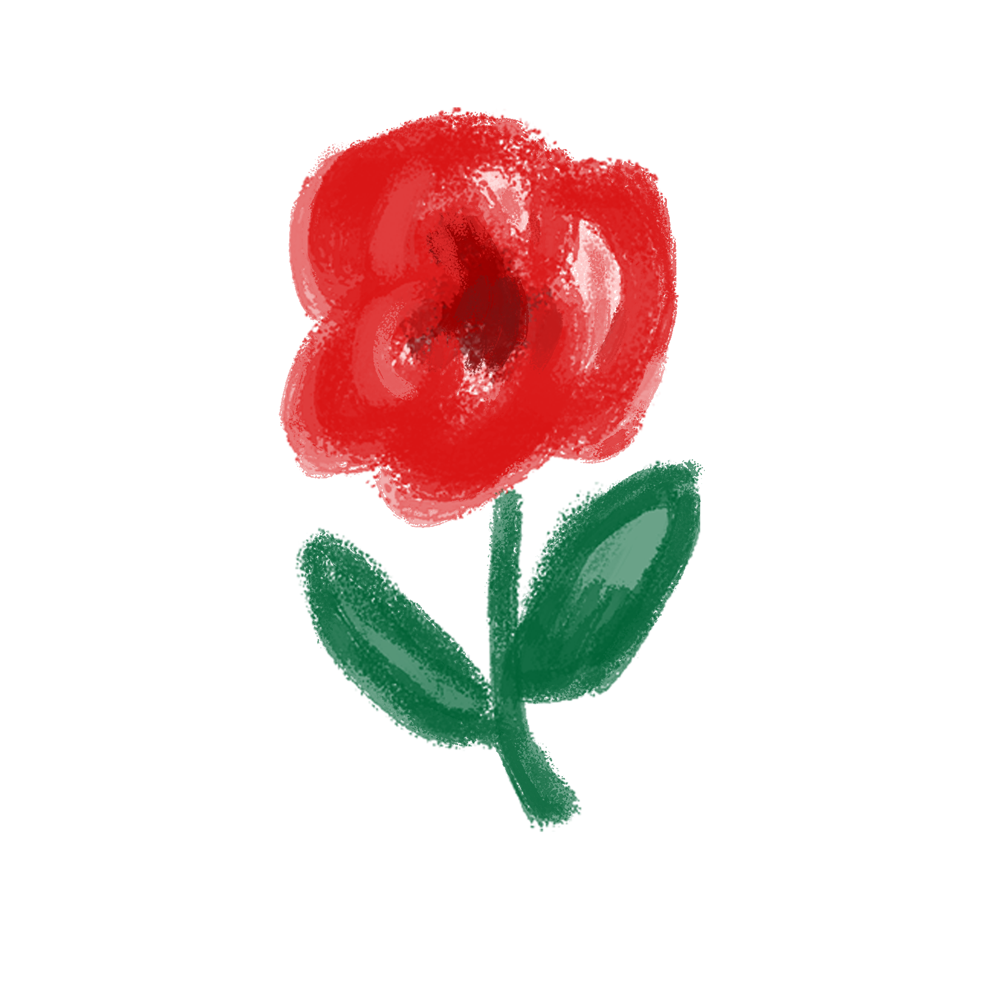 卡通一朵小紅花免摳圖.png 卡通一朵小紅花免摳圖.png